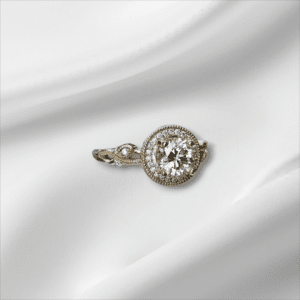 Ladies Vintage Style Diamond Engagement Ring