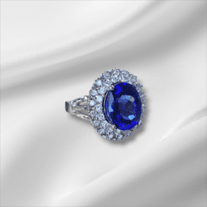 Ladies Oval Tanzanite Dinner Ring