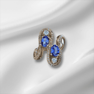 Ladies Freeform "You & I" Tanzanite Ring