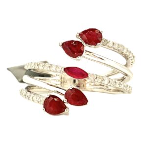 Fl2 Ladies Ruby and Diamond Ring
