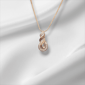 Chocolate Diamond Swirl Pendant