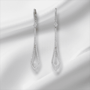 Elegant Diamond Dangle Earrings