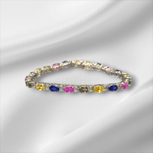 Multi-Color Sapphire Bracelet