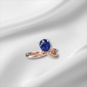 Freeform Oval Sapphire Ring